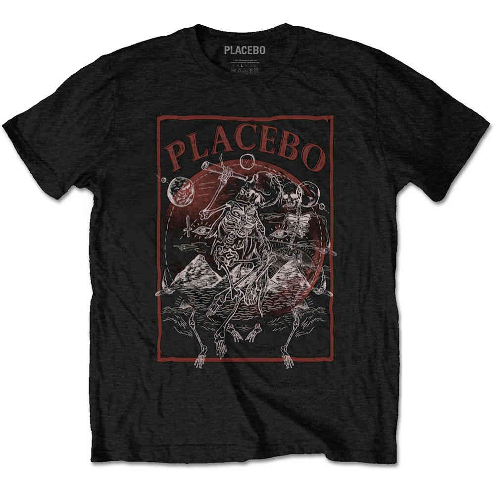Placebo - Astro Skeletons T-shirt Homme - Noir